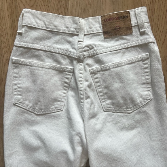 Vintage White 100% Cotton Slim Straight Leg Jeans Sz: 4 (26) - Picture 5 of 12